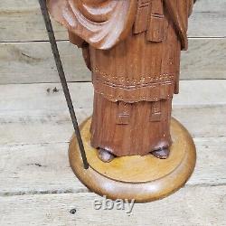 ST. PATRICK IRISH Statue 18 IRELAND RELIGIOUS SAINT Carved Wooden Statue