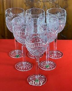Set Of 6 Waterford Crystal Artisan Collection Wine Glasses Stemware 8.4 Rare