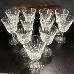 Set of 12 Waterford Crystal Lismore Red Wine Claret 5 7/8 Glasses Made Ireland