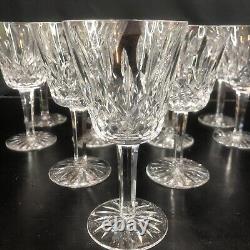 Set of 12 Waterford Crystal Lismore Red Wine Claret 5 7/8 Glasses Made Ireland