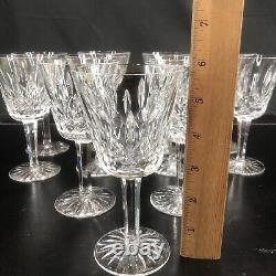 Set of 12 Waterford Crystal Lismore Red Wine Claret 5 7/8 Glasses Made Ireland