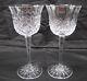 Set Of 2 Waterford Crystal Castles Of Ireland Wine Glasses Goblets Collection