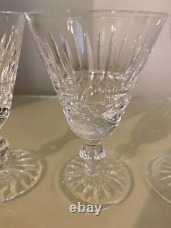 Set of 4 Waterford Crystal TRAMORE Cut White Wine Glasses 5-1/8 Ireland