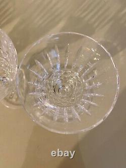 Set of 4 Waterford Crystal TRAMORE Cut White Wine Glasses 5-1/8 Ireland