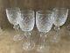 Set Of 4 Waterford Powerscourt Crystal Cut Claret Wine Glasses Glass 7 Ireland