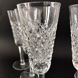 Set of 6 Waterford Alana Champagne Flutes Crystal Ireland PRISTINE