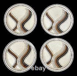 Shannon Aran Stone, Missouri Dinner Plates. Set Of Eight. Ireland. MCM