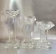 Shannon Crystal Of Ireland Set Of 3 Graduated Clear Pillar Candle Holders