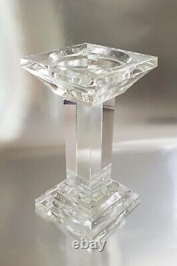 Shannon Crystal of Ireland Set of 3 Graduated Clear Pillar Candle Holders