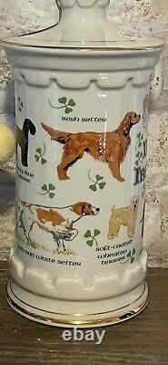 St Patrick's Day Old Commonwealth Bourbon Dogs Of Ireland Decanter 1980 RARE