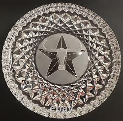Texas Longhorn Lone Star Waterford Crystal Plate Vintage Waterford Dish 8