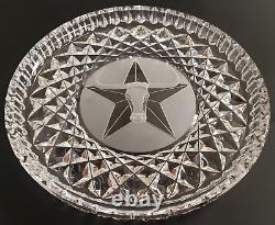 Texas Longhorn Lone Star Waterford Crystal Plate Vintage Waterford Dish 8