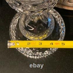 Two Waterford Crystal Double Arm Candelabras withSpires No Bobeches Ireland