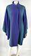 Vtg Avoca Collection Poncho Coat One Size Blue Green Purple Wicklow Ireland Wool