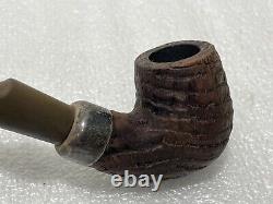 Vintage 1985 Peterson System Premier #307 P-Lip Tobacco Pipe with Silver Band