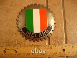 Vintage Antique Ireland Auto Grill Badge Ornament