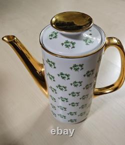 Vintage Arklow Patricia Shamrock GOLD Pattern Tea Set Full Set 16 Pieces