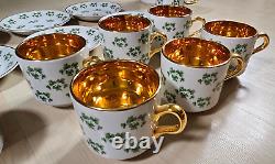 Vintage Arklow Patricia Shamrock GOLD Pattern Tea Set Full Set 16 Pieces