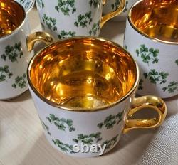 Vintage Arklow Patricia Shamrock GOLD Pattern Tea Set Full Set 16 Pieces