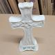 Vintage Belleek Ireland Irish Cross Easter Shamrock Clover Crucifix Mint