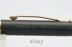Vintage Cross Classic Black Broad Fountain Pen, GT