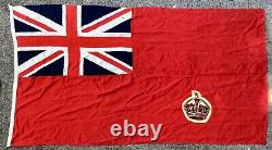 Vintage Ensign Boat Flag, Royal St Georges Yacht Club, Dublin, Ireland, Nautical