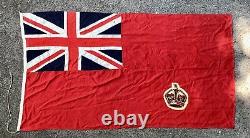 Vintage Ensign Boat Flag, Royal St Georges Yacht Club, Dublin, Ireland, Nautical