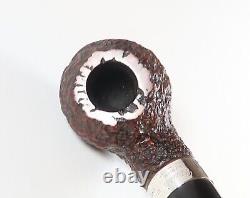 Vintage Estate Peterson Donegal Rocky XL999 Sterling Silver Band Pipe