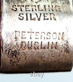 Vintage Estate Pipe Peterson's Dublin Sterling Silver Ireland Tobacco Smoking
