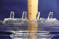 Vintage Glass Waterford Crystal Collectible Steam Ship Titanic Ocean Liner