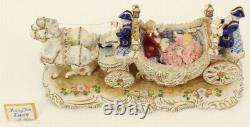 Vintage Ireland Dresden Porcelain Fairytale Coach Limited Edition 137/500