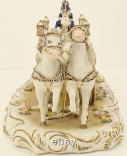 Vintage Ireland Dresden Porcelain Fairytale Coach Limited Edition 137/500