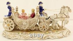 Vintage Ireland Dresden Porcelain Fairytale Coach Limited Edition 137/500