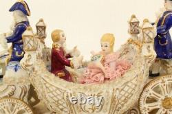 Vintage Ireland Dresden Porcelain Fairytale Coach Limited Edition 137/500