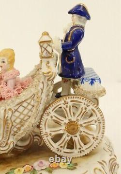 Vintage Ireland Dresden Porcelain Fairytale Coach Limited Edition 137/500