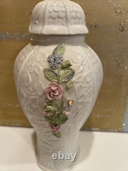 Vintage Irish Belleek Millennium Collection 12 Covered Vase