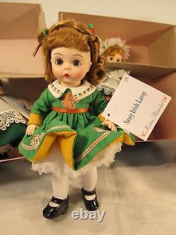 Vintage Lot Of 5 Madame Alexander Ireland Doll Collection Pre-owned