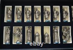 Vintage Rare Edman Collection The Third Crusades Antique Finish Chess Set