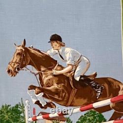 Vintage Show Jumper by Ulster Linen Equestrian Horse Tapestry Towel Ireland