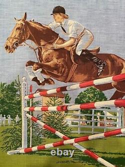Vintage Show Jumper by Ulster Linen Equestrian Horse Tapestry Towel Ireland