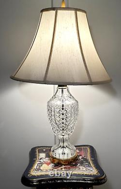 Vintage WATERFORD CRYSTAL Donegal 28 Tall Table Lamp Made in Ireland