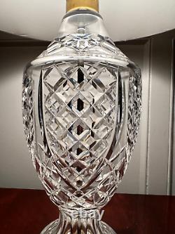 Vintage WATERFORD CRYSTAL Donegal 28 Tall Table Lamp Made in Ireland