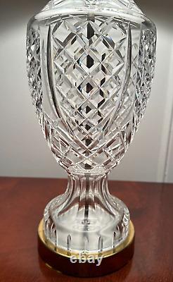 Vintage WATERFORD CRYSTAL Donegal 28 Tall Table Lamp Made in Ireland