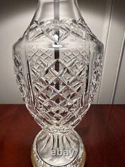 Vintage WATERFORD CRYSTAL Donegal 28 Tall Table Lamp Made in Ireland