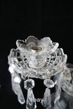 Vintage WATERFORD IRELAND CRYSTAL C2 Large Double-Arm Candelabra Candle holder