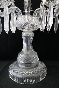 Vintage WATERFORD IRELAND CRYSTAL C2 Large Double-Arm Candelabra Candle holder