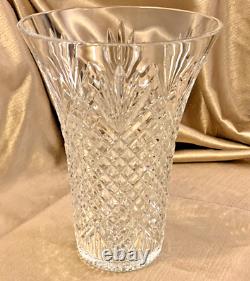 Vintage Waterford Crystal EMMET 10 Vase IRELAND Diamond Pineapple RARE 10 Inch