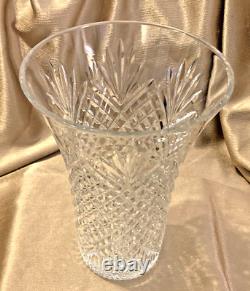 Vintage Waterford Crystal EMMET 10 Vase IRELAND Diamond Pineapple RARE 10 Inch