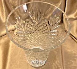 Vintage Waterford Crystal EMMET 10 Vase IRELAND Diamond Pineapple RARE 10 Inch