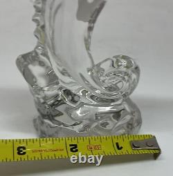 Vintage Waterford Crystal Glass Sea Horse Sculpture Figurine